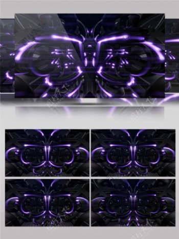 紫色妖娆光束动态视频素材