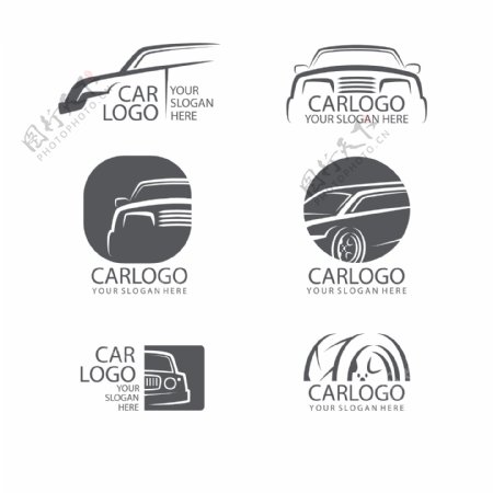 灰色的汽车logo素材