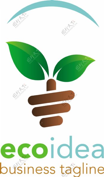 生态友好的标志logo模板