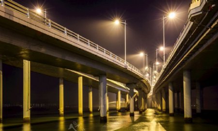 深圳湾公路大桥夜景