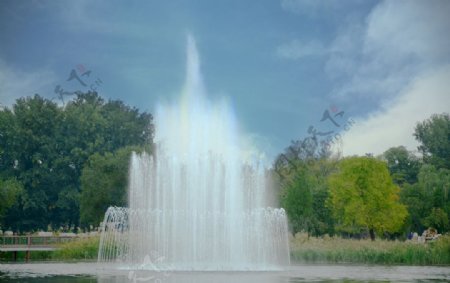 人工喷泉