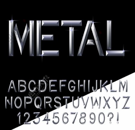 金属字体