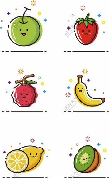 水果MBE卡通可爱夏季处暑矢量元素