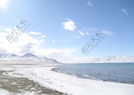 西藏雪山草原湖泊