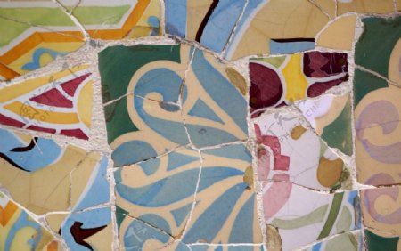 奎尔公园瓷砖碎片