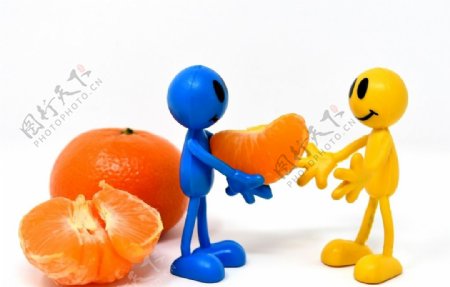 橘子水果新鲜绿色健康