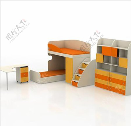 儿童房家具3D模型