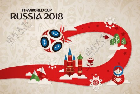 俄罗斯2018世界杯海报设计