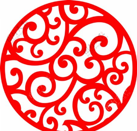 中式镂空花型底纹边框雕刻花
