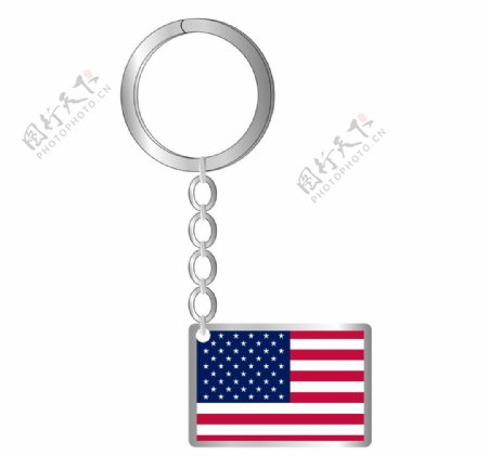 美国旅游纪念品钥匙扣定制