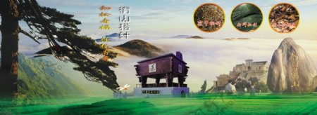 南岳衡山松针宣传海报