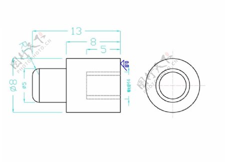 发动机机械零件CAD图纸原件