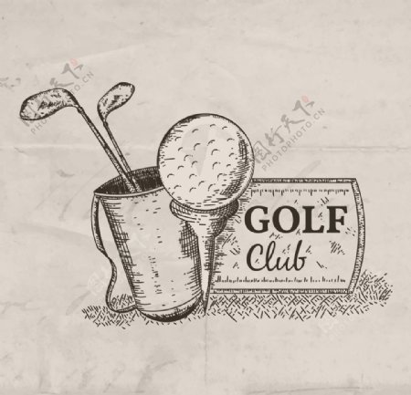 高尔夫俱乐部插图