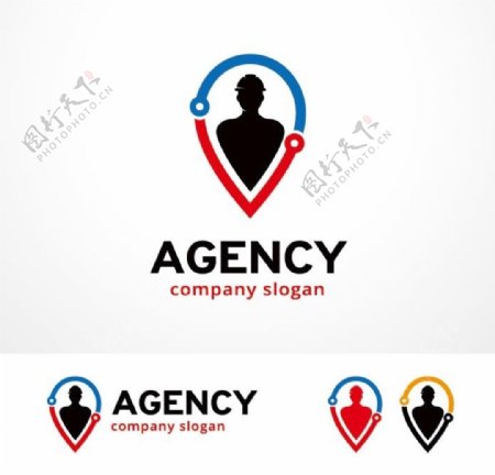 代理公司中介机构logo标志