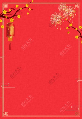 喜庆中国年春节背景素材