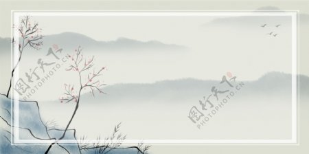 古风中国风水墨背景素材