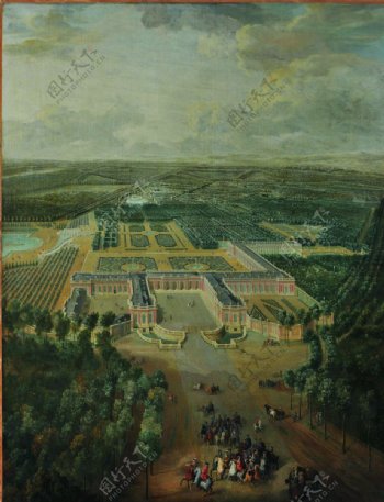 俯视凡尔赛宫