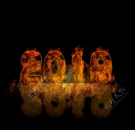 2019火焰字体素材