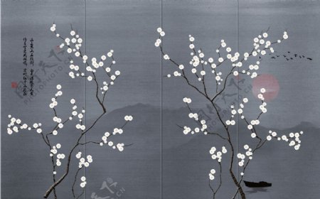 植物花鸟中国风中式传统装饰画