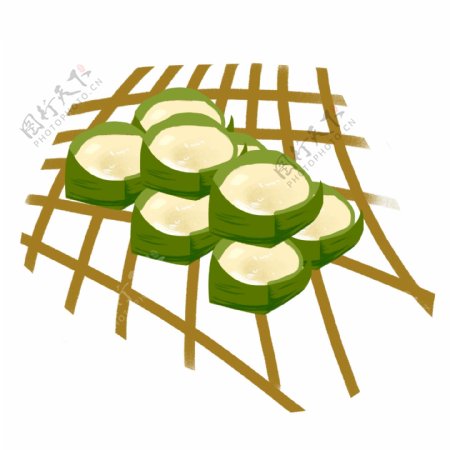 美食特色美食寿司手绘插画