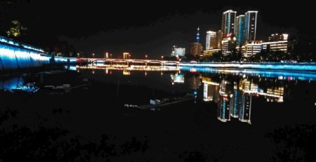 信江河夜景