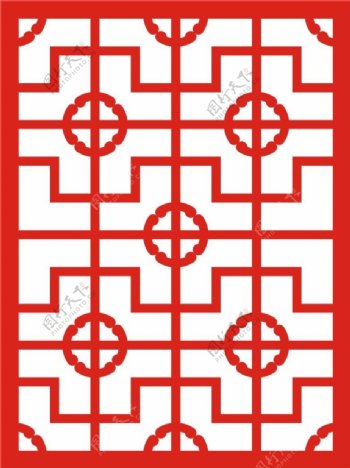 中式木雕镂空图