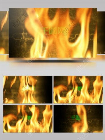地狱火焰燃烧logo展示AE模板