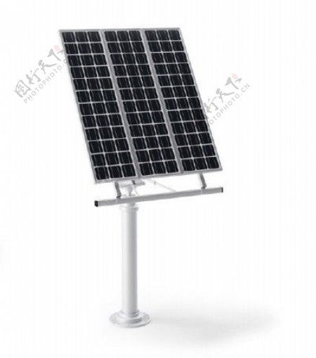 现代太阳能发电设备模型素材