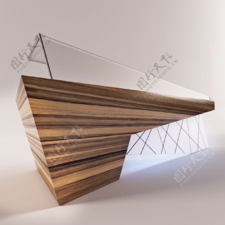 木质个性创意桌子3d模型