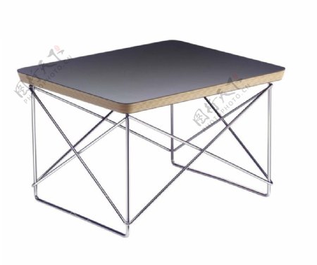 现代时尚简约黑色架构桌子3d模型