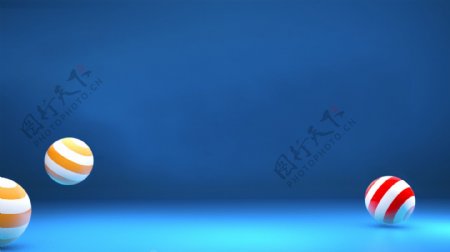 蓝色迎战奥林匹克C4D背景