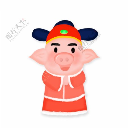 2019猪年元帅财神设计