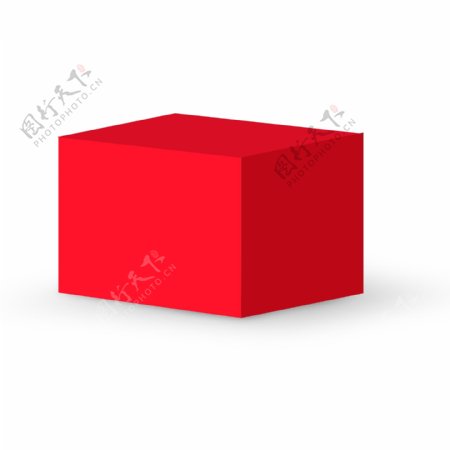 红色方块装饰素材可商用