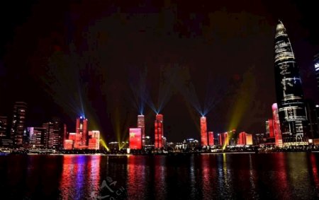 深圳湾灯光秀