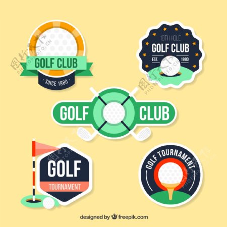 纸质高尔夫俱乐部标签