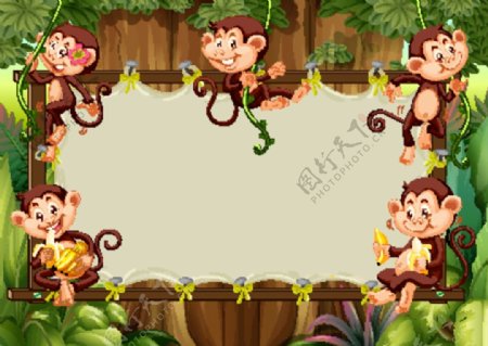 七只小猴子
