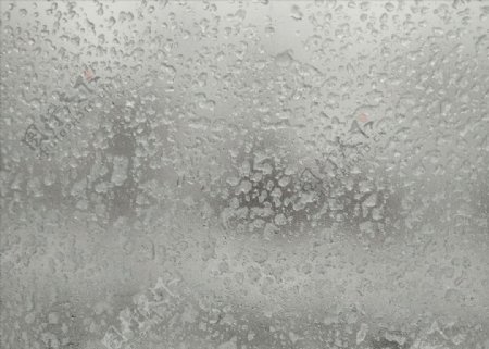 雨夹雪模糊玻璃透视景
