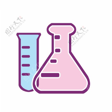 化学导管图标插画