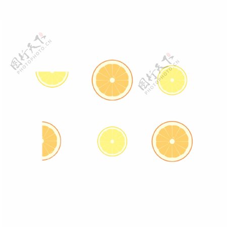 夏季暑假柠檬橘子水果