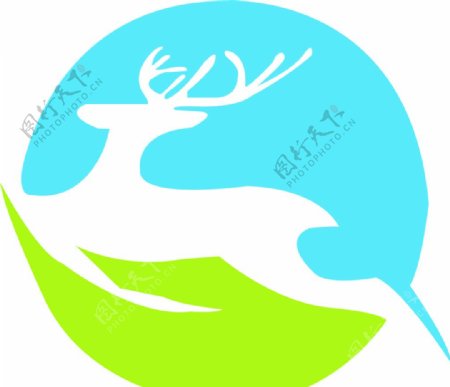 快鹿物流标识logo
