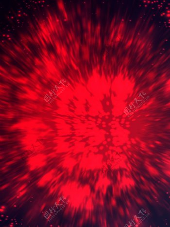 红色抽象喷溅光通用背景图