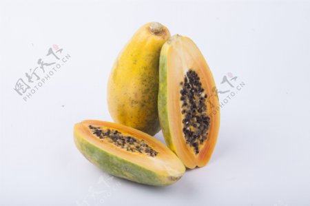 新鲜水果木瓜实物图摄影图1