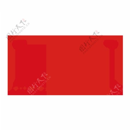传统红色中式边框样式