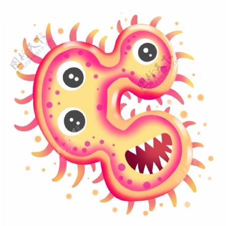 病毒细菌装饰插画