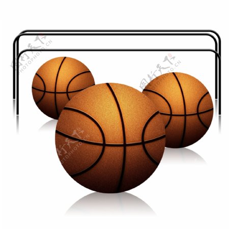 体育器材篮球效果素材元素