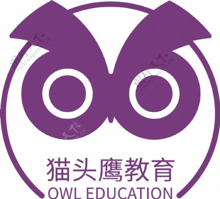 教育行业logo猫头鹰