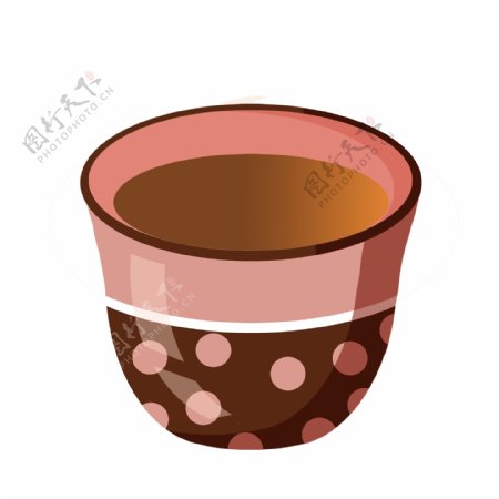 手绘茶具茶饮元素免抠png陶瓷器具茶杯