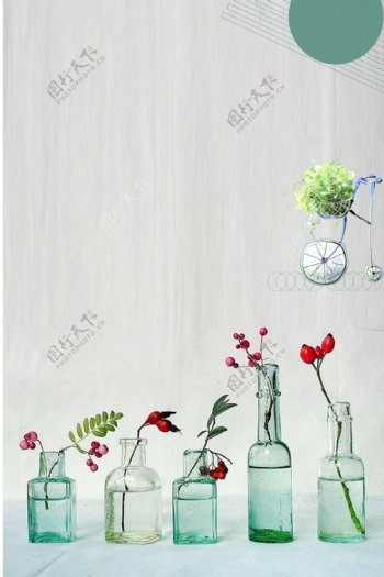 花瓶背景