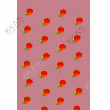 原创清新草莓素材壁纸