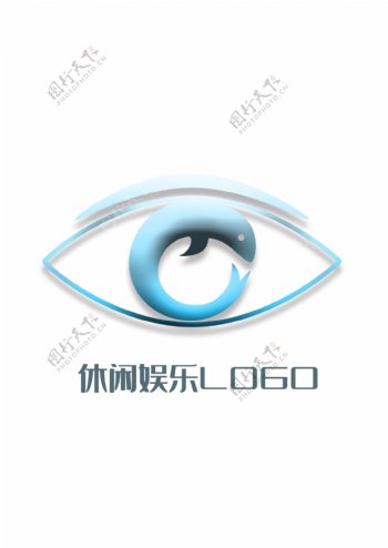 休闲娱乐LOGO蓝色眼睛观影电影院眼珠